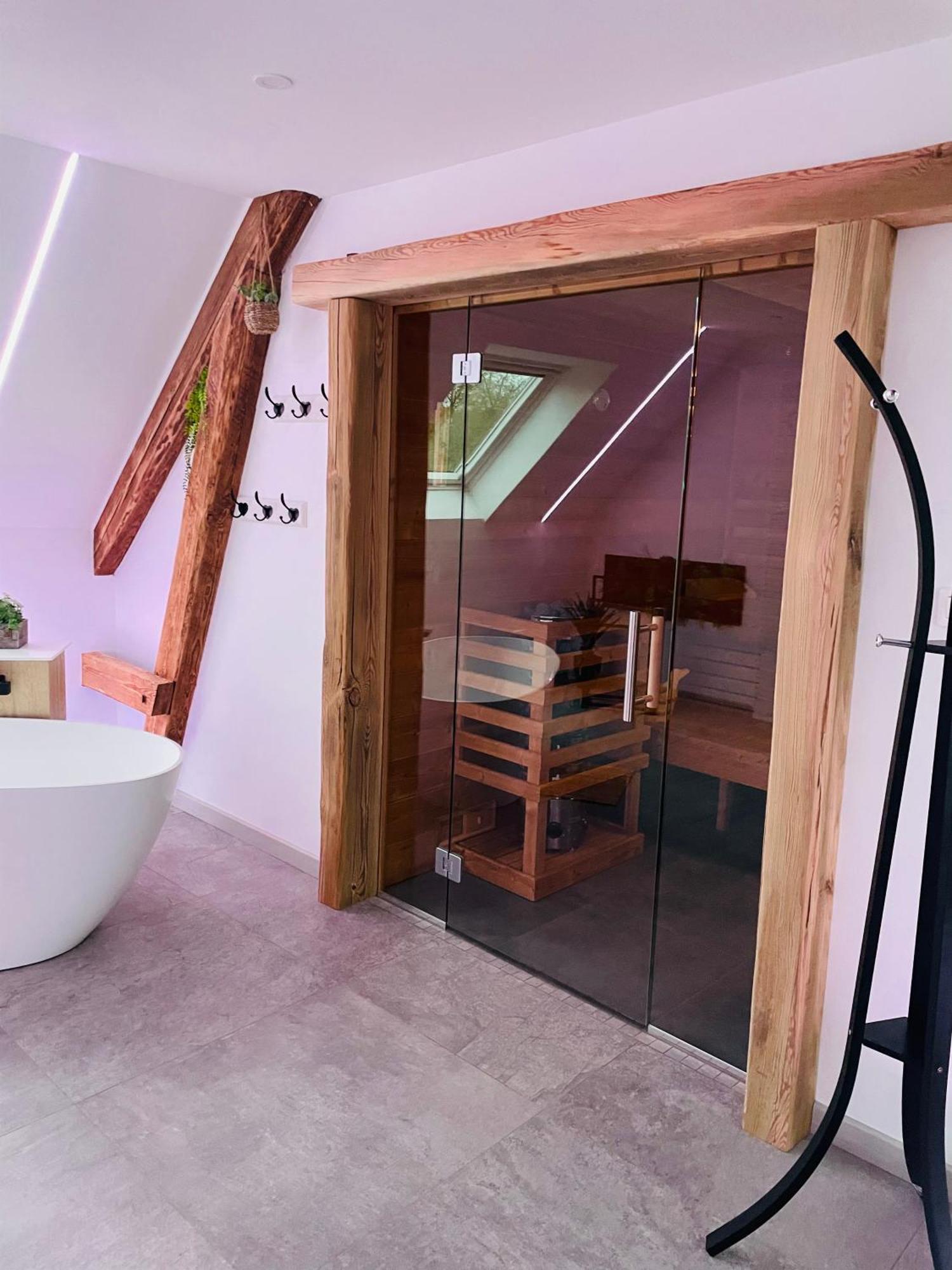 Maison Gite Chez Nounou Sauna Jacuzzi Jardin Arbore Etting Exterior photo